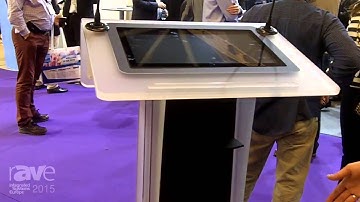 ISE 2015: Axeos Presents the NEONYX Lectern with Adjustable Height