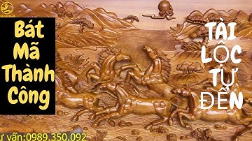 Tài lộc tự đến Nếu để trong nhà bạn Bức tranh: Mã Đáo Thành Công ở phòng khách ( @Thegioidogo )