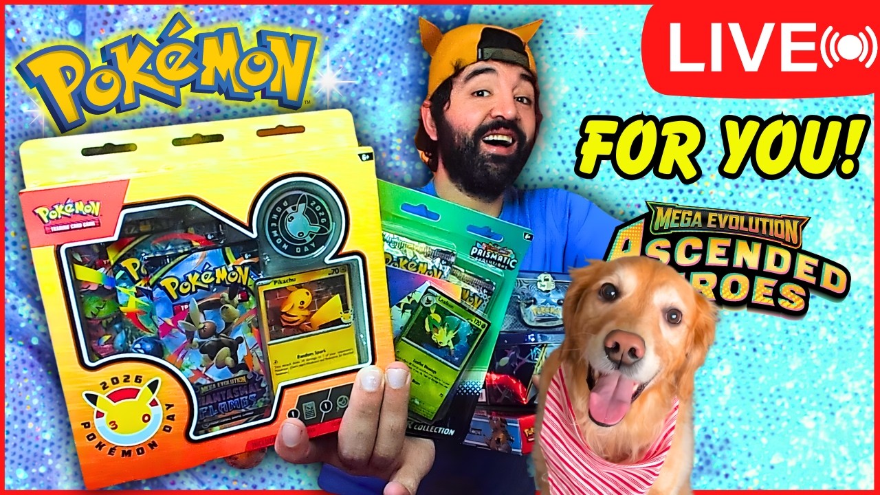 LIVE🔴 Opening NEW Pokemon Cards... FOR YOU!!