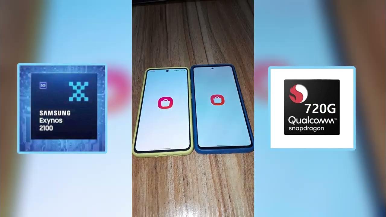GALAXY S21 FE vs GALAXY A52 APERTURA DE APLICACIONES EXYNOS 2100/SD