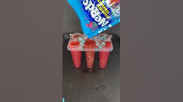 Nerds Gummy Cluster Ice Pops🍧🤤 #icepop #nerdscandy #popsicle #summer #shortsvideo #shorts #candy