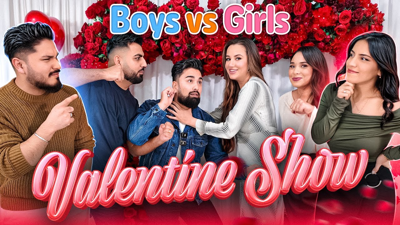 Valentine's Game Show with Punishments | گیم ولنتاین | پسرا در مقابل دخترا با جزا های خنده دار