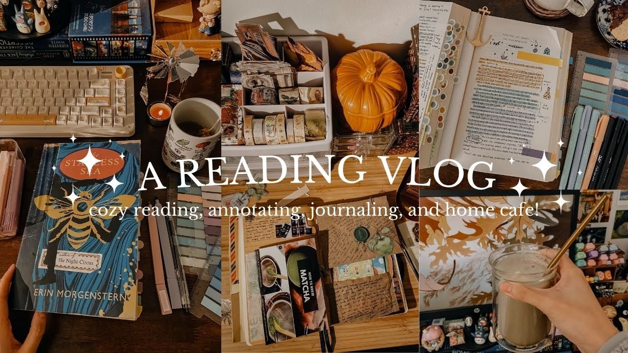 a reading vlog ☕📖 books, journaling, home cafe ✨