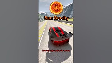 different types of gravity BeamNG #beamngdrive #gaming #crash #gravity #shorts