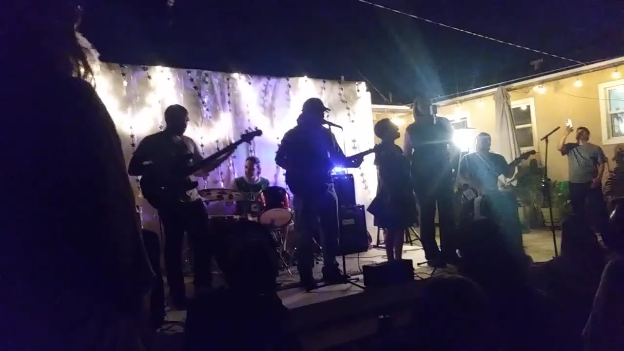 Clark Alcantara, two songs, backyard birthday party, live!