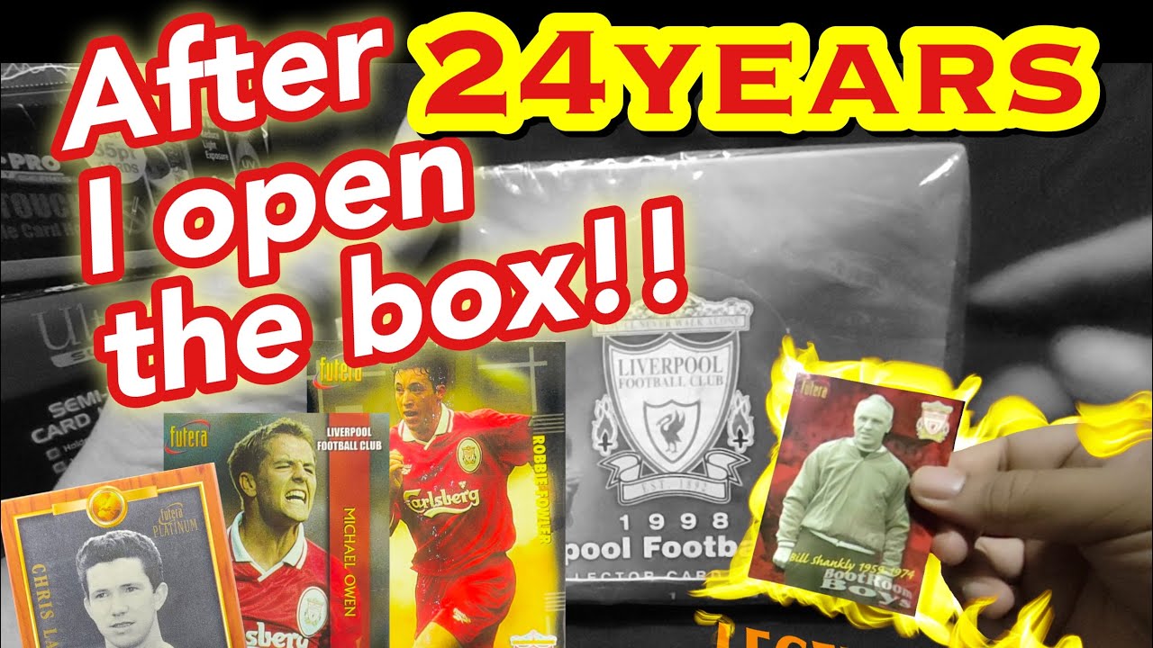 Boîte Scellée Cartes à Collectionner Liverpool 1998 Futera Fans Selection - 36 Paquets