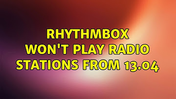 Ubuntu: rhythmbox won