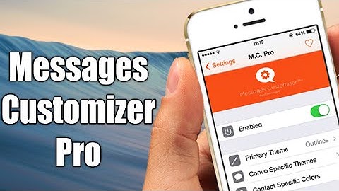 Messages Customizer Pro - Cydia Tweak