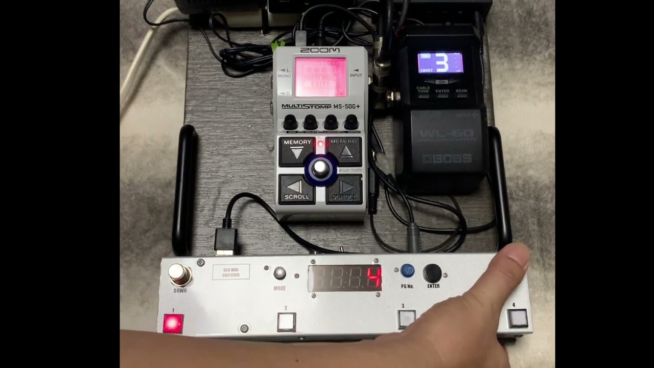 ZOOM MS-50G+用 USB-MIDIスイッチャーの製作 - YouTube