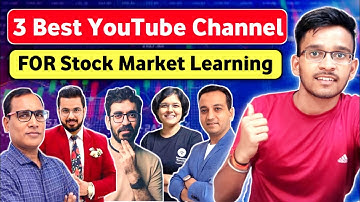 3 Best youtube channel for stock market learning। How to learn stock market। Stock Market Channel
