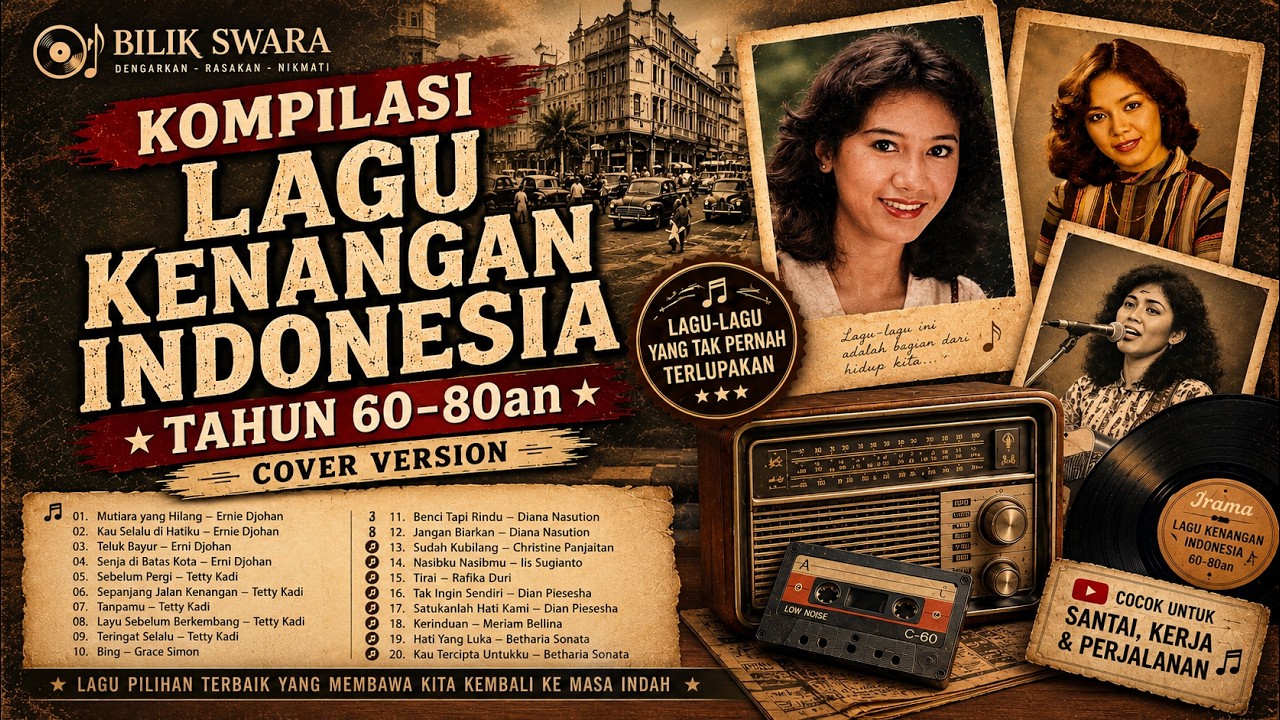 🎶 KOMPILASI LAGU KENANGAN INDONESIA 60–80an | COVER VERSION | TEMBANG NOSTALGIA SEPANJANG MASA