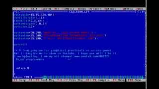 CLOCK - Animated in C graphics | Turbo C++