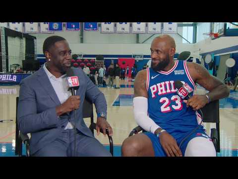 Chris Haynes Exclusive 1-On-1 With LeBron, Maxey & Jaylen Brown at 76ers Media Day | The Association
