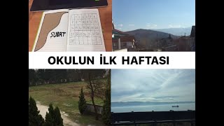 OKULUN İLK HAFTASI Il temizlik,ders çalışma,survivor