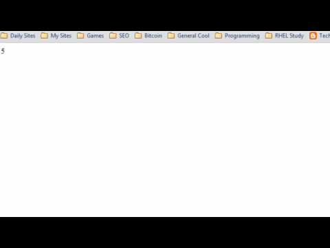 PHP Tutorial Video 5 - Numbers and Operators