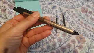 TUL® Fine Writing Solid Metal Barrel Retractable Gel Pen With 2 Refills, Medium Point, 0.7 mm