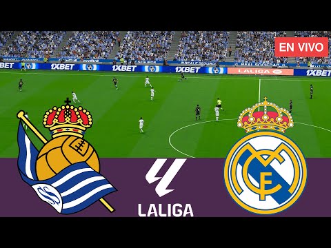 Real Sociedad vs Real Madrid EN VIVO. La Liga 23/24 Partido Completo - Videojuegos de Simulación