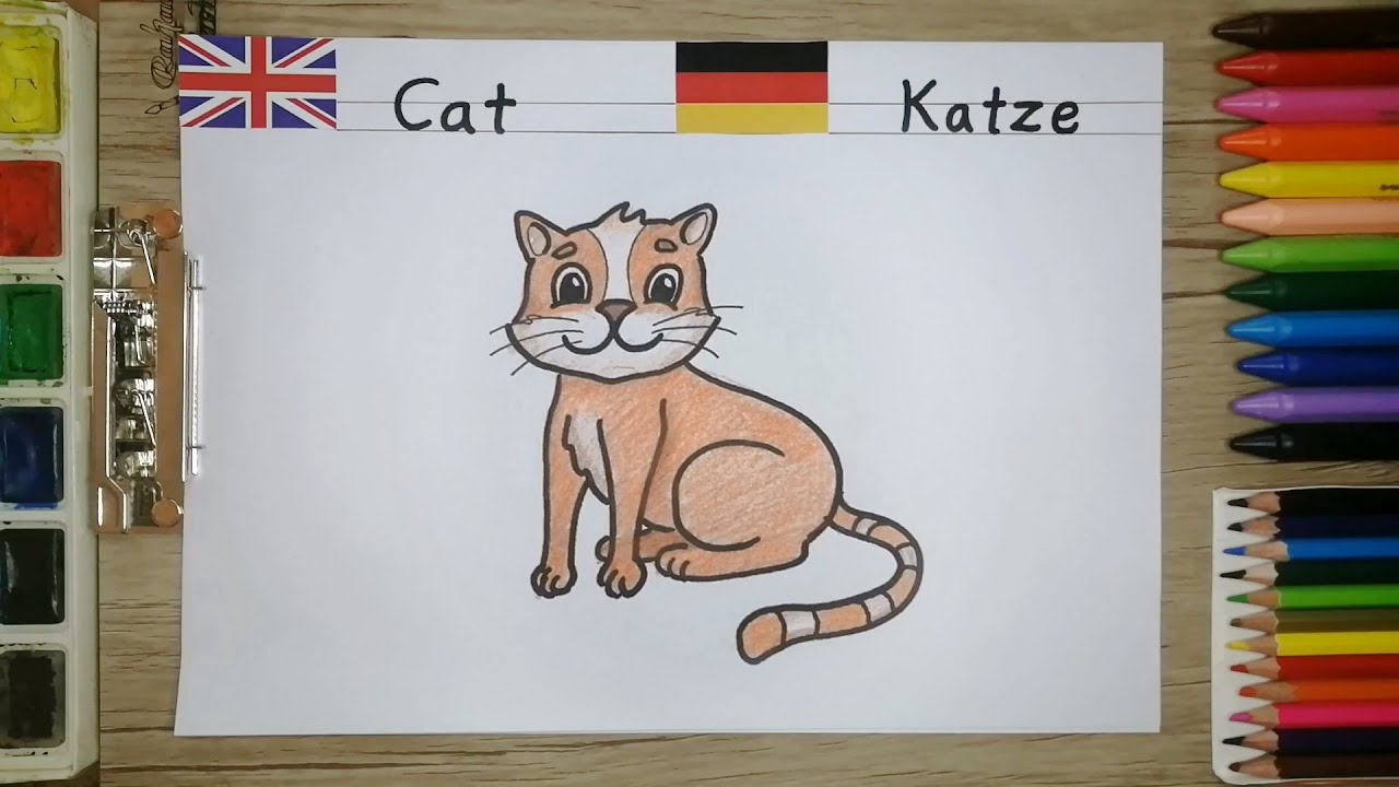 How to Draw a Cat - YouTube