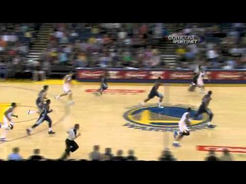 Monta Ellis one hand dunk hard over Darrell Arthur...