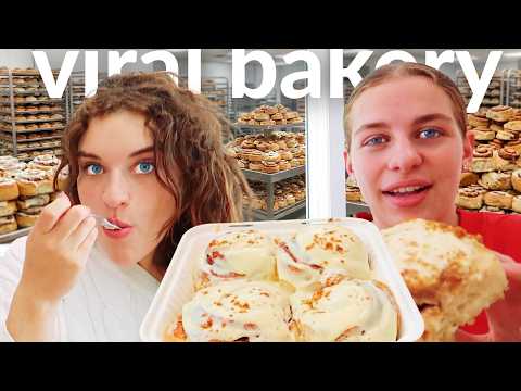 Trying Australia's Most VIRAL Cinnamon Scrolls! Actually Good?! (Taste Test)