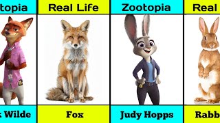 Zootopia Animals Vs Real Life