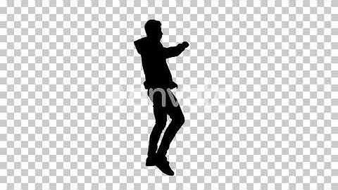 Silhouette break dance, Alpha Channel | Motion Graphics - Envato elements