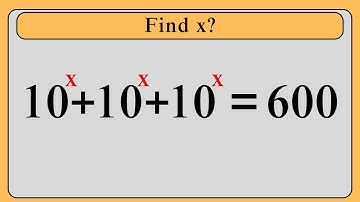 Nice Logarithm Exponent Math Simplification | Find the Value of X