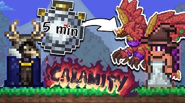 Terraria Calamity but a Random Enemy Spawns Every 5 Minutes