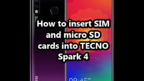 How to insert SIM and micro SD cards into TECNO Spark 4