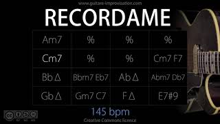 Video thumbnail of "Recordame (145 bpm) : Bossa Backing Track"