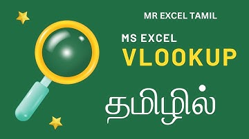 Simple VLOOKUP formula explained in tamil - Mr Excel