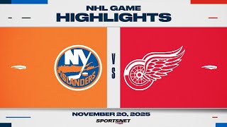 Nhl Highlights Islanders Vs. Red Wings - November 20, 2025