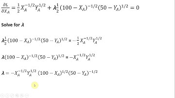 Exchange Economy: Deriving the Contract Curve with the Lagrangian