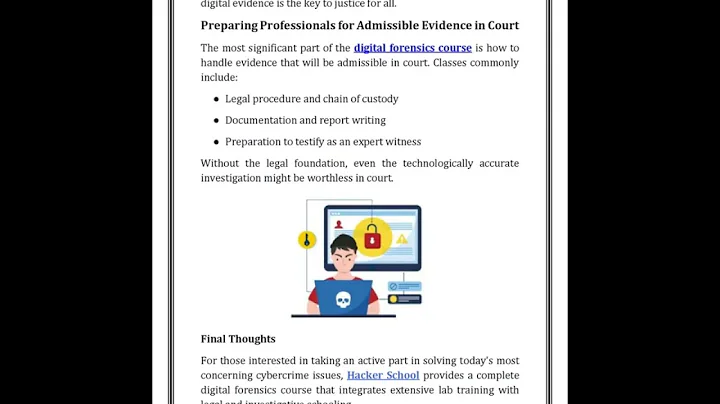 How Computer Forensics Courses Help Solve Cybercrime Cases