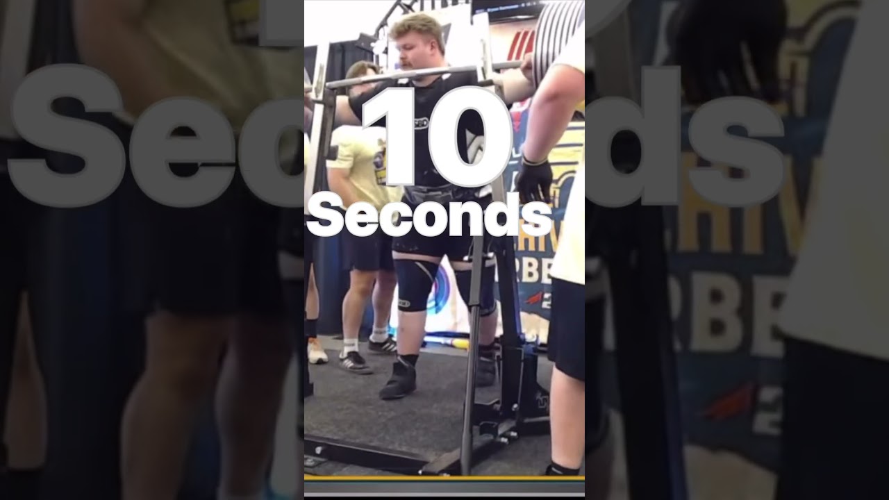 Этот чувак даже не может выйти из приседа