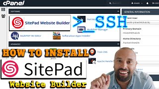 How to Install Sitepad website Builder in cPanel via SSH