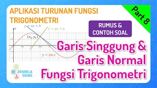 Turunan Fungsi Trigonometri • Part 8: Aplikasi - Garis Singgung & Garis Normal