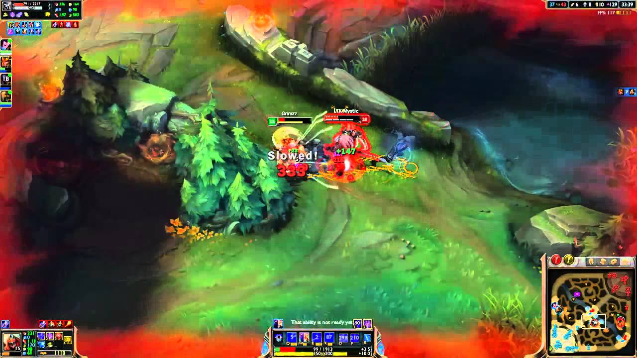 Grimzz Zed vs Rengar 1v1 intense