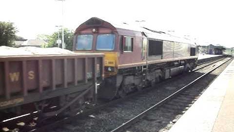 DB Schenker Class 66 Number 66141 Passing Didcot Parkway With A Engineers Train