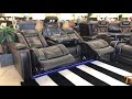 POWER RECLINING SOFA WITH ADJUSTABLE HEADREST AND LED LIGHTING