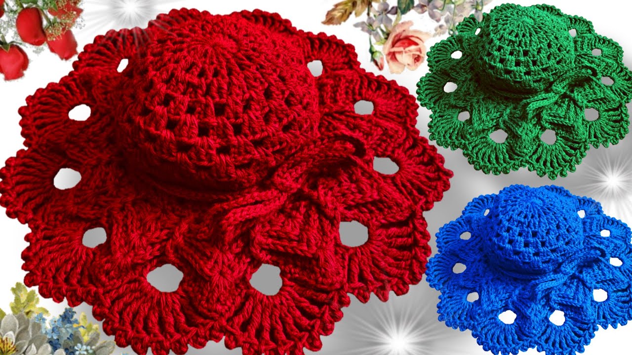 ⛔️ El SOMBRERO más BUSCADO para este VERANO es tejido a CROCHET 😱