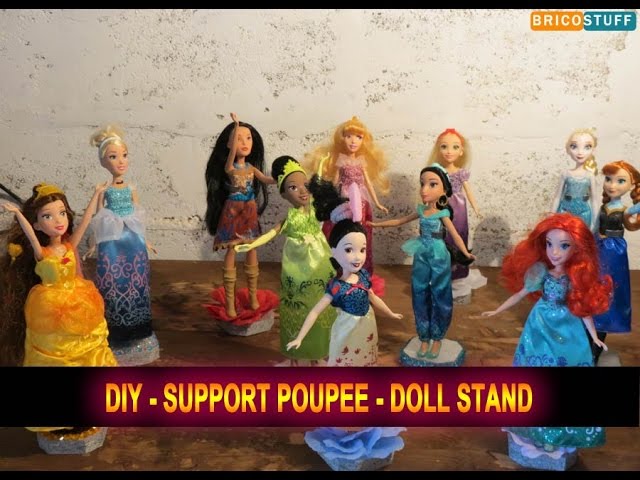 Gatuida 2pièces Support Bois Pour Poupées Feutre Avec Base Bois Et Aiguille Pour Exposition De Figurines Et Poupées De