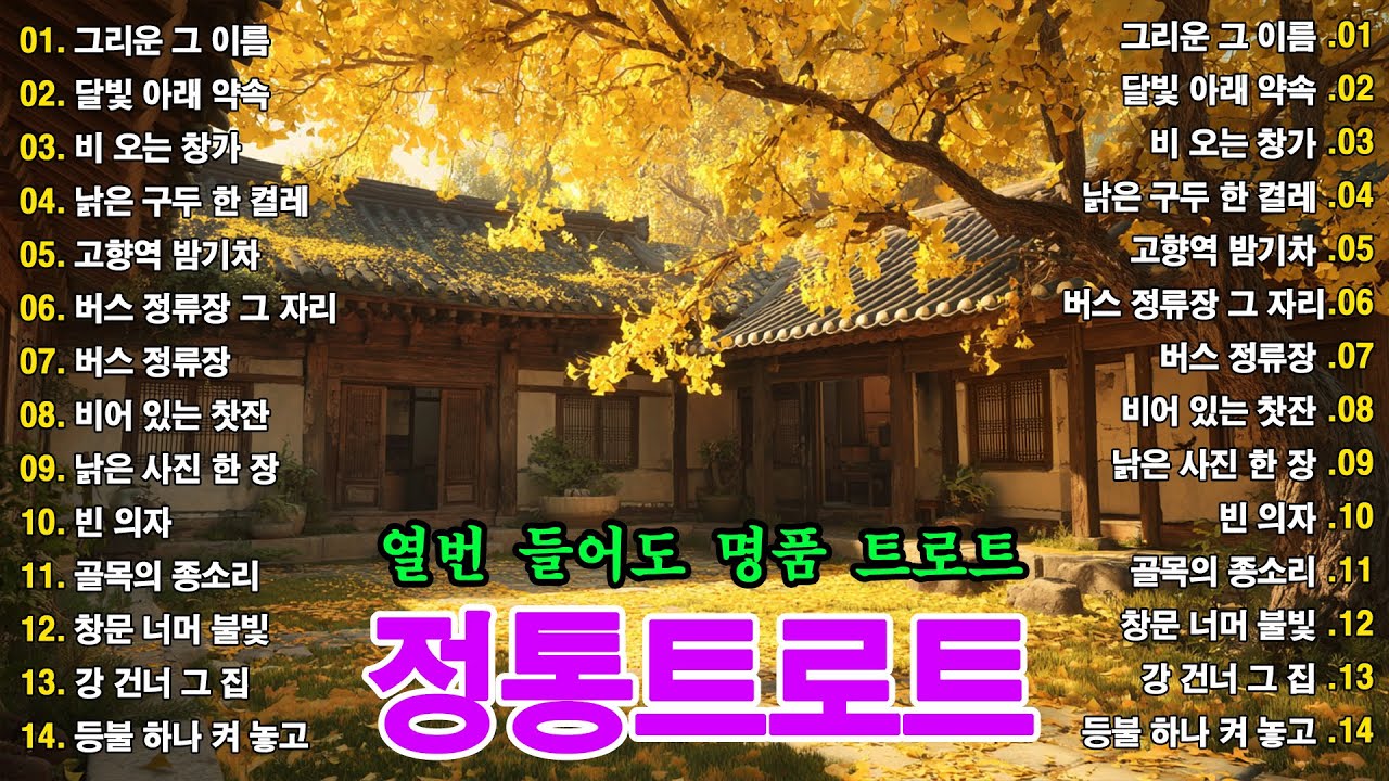 ㅣ인생 트로트 메들리ㅣ 감동 트로트ㅣ7080 트로트 메들리|흘러간 옛노래 베스트