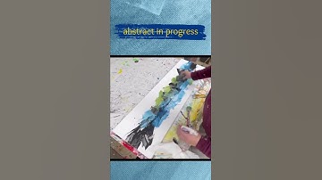 "Stories"   Abstract painting in progress