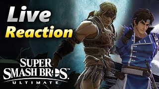 LIVE Reaction to Simon & Richter Belmont - Super Smash Bros. Ultimate Direct 8/8/2018