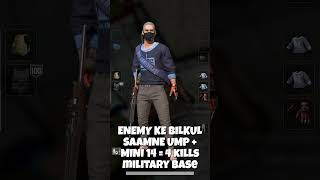 enemy bilkul saamne UMP 45 + Mini 14 military base PUBG PC