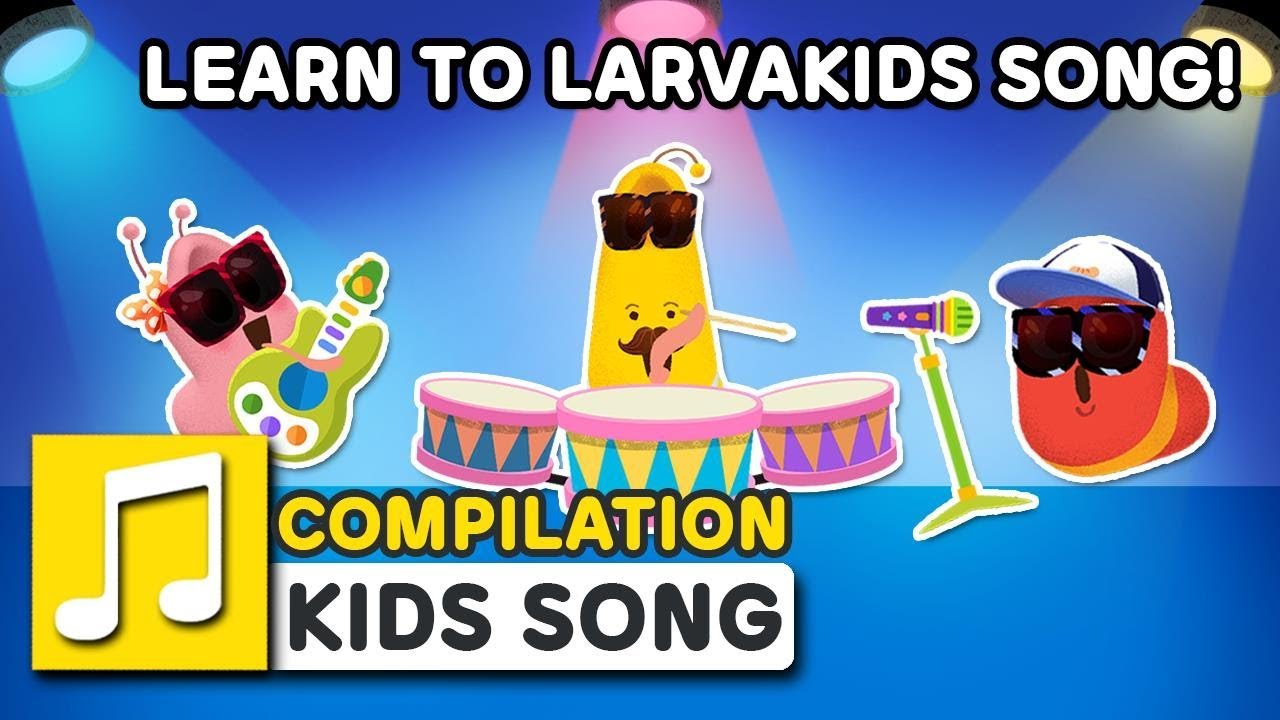 ⁣LEARN TO LARVAKIDS SONG! COMPILATION | 26MIN | LARVA KIDS | FINGER FAMILY SING ALONG