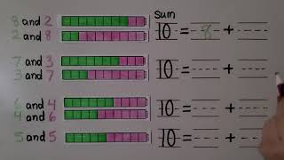 Kindergarten Math 5.12, Number Pairs for 10