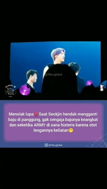 Ketika Seokjin ganti baju diatas panggung...#bts #jin #shorts #youtubeshorts