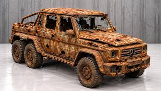 Restoring an Abandoned Rusted Mercedes G63 6x6 | Full Car Restoration Process